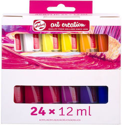 Royal Talens Art Creation Acrylic Colours Set 12ml 24pcs