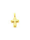 PS Silver Gold Kreuz 14K