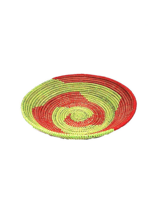 Fruit Bowl Wicker Multicolored 37x37cm