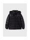 Mayoral Boys Quilted Coat Black with Lining & Ηood