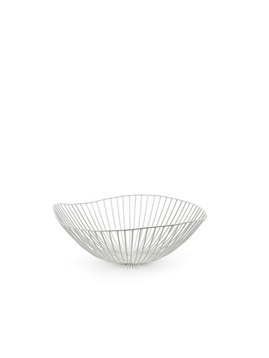 Serax Fruit Bowl Metallic White 39x39x13cm