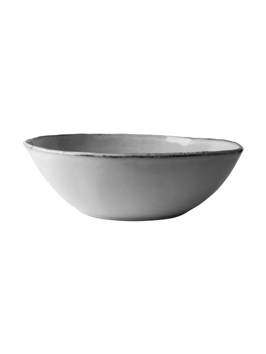 Dutch Rose Fruit Bowl Ceramic Gray 33x33x10cm