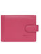 Small Leather Women's Wallet Classic Fuchsia