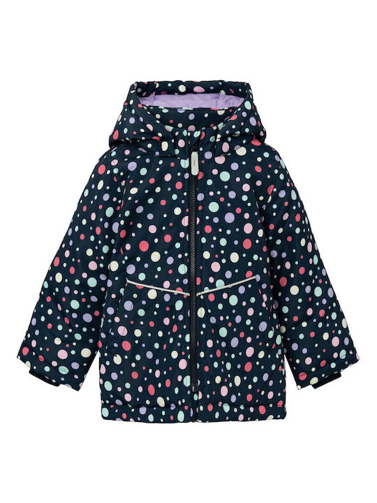 Kids' Casual Jacket Short with Hood Dark Blue