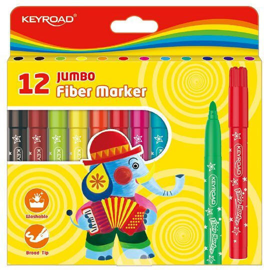 Keyroad Drawing Markers Thick Set 12pcs