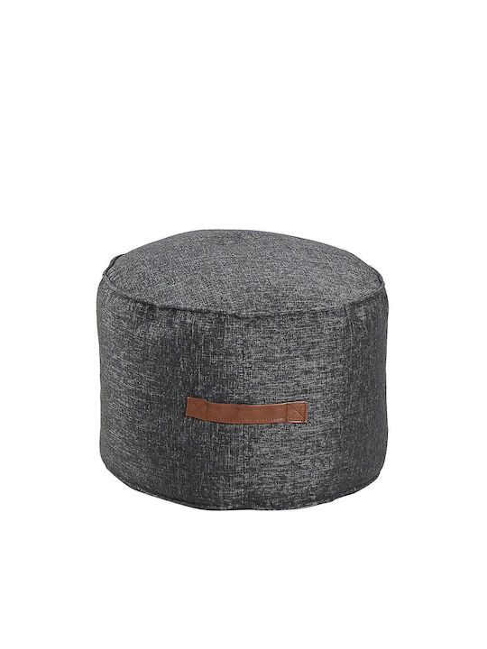 Bean Bag Stool Poof Mosi Gray 45x37cm