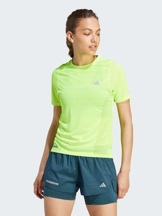 Performance Γυναικείο Αθλητικό T-shirt Κίτρινο