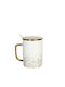 Keskor Ceramic Brown Cup Set 380ml White 80625-2