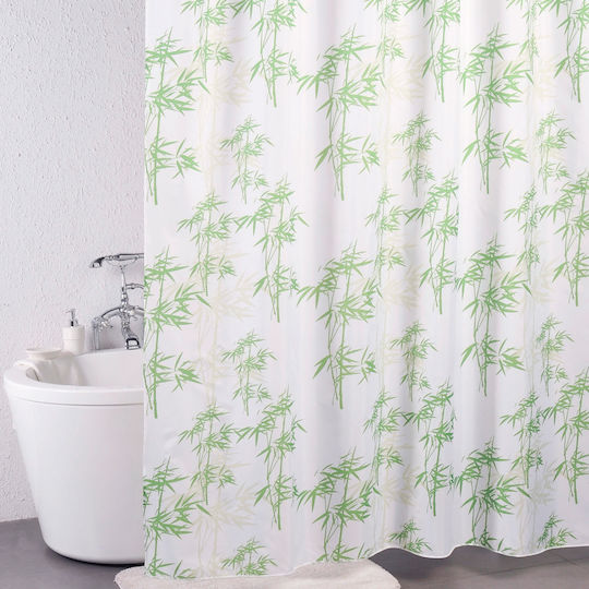 Dimitracas Fabric Shower Curtain 180x200cm Green