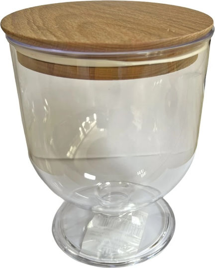 TnS General Use Vase with Lid Plastic Transparent 1500ml