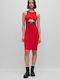 Hugo Boss Summer Mini Dress Red