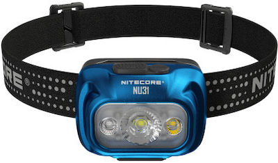 NiteCore Rechargeable Headlamp LED IP66 with Maximum Brightness 550lm NU31 Blue