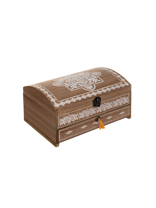 Spitishop Jewellery Box Wooden with Drawer 25x17x13.4cm