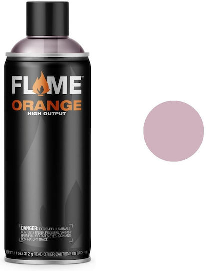Flame Paint Σπρέι Βαφής Ακρυλικό Υψηλής Θερμοκρασίας με Ματ Εφέ Ροζ 400ml