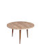 Round Central Coffee Table Ashby Wooden Chipboard W73xL73xH40cm