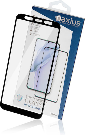 Naxius Top 9D Full Face Tempered Glass Μαύρο (Galaxy A7 2018)