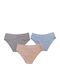 GD018 Women's Slip 3Pack Gray