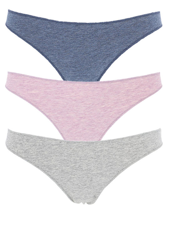 Cotonella Brasiliano Baumwolle Damen Slip 3Pack