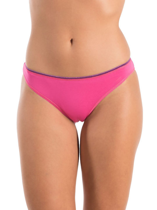 A.A UNDERWEAR Cotton Women's Slip Fuchsia