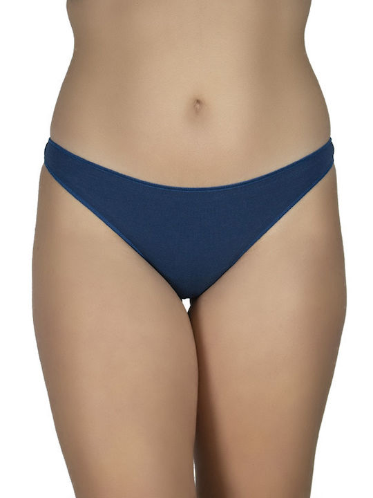 A.A UNDERWEAR Baumwolle Damen Zeichenfolge Blau