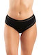 Damen Slip 3Pack mit Spitze Schwarz