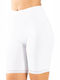 Plus High-waisted Women's Boxer with Lace White