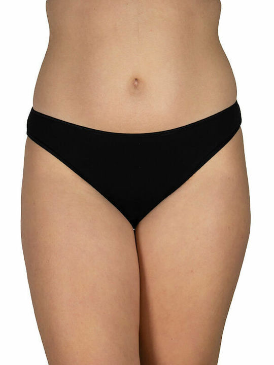 A.A UNDERWEAR Tai Bumbac Femei Alunecare MultiPack Negre