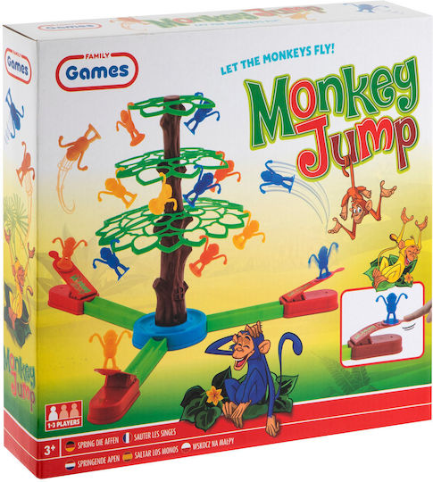 Επιτραπέζιο Παιχνίδι Jump The Monkey για 1-3 Παίκτες 3+ Ετών (EN) Grafix
