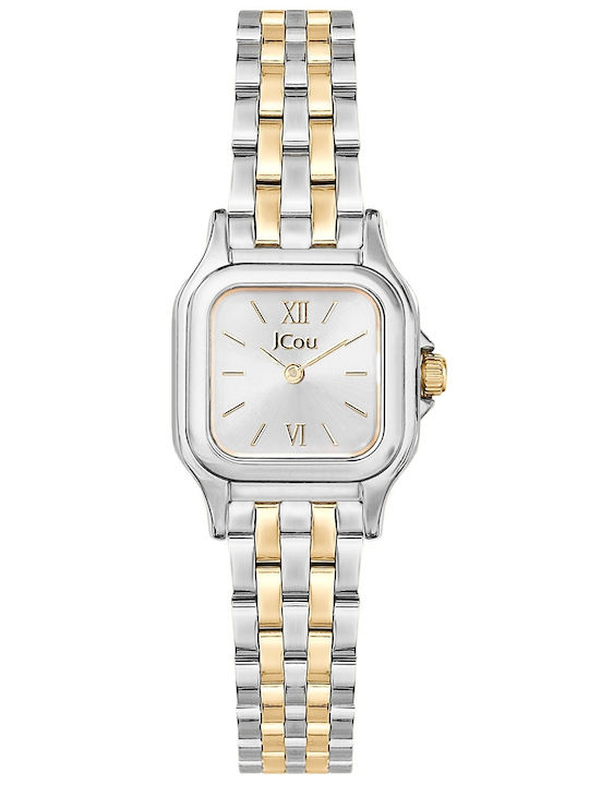 Jcou Women's Watch with Gold Metal Bracelet
