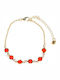 Bizoutaki Gold Plated Brass Anklet from Brass 20cm