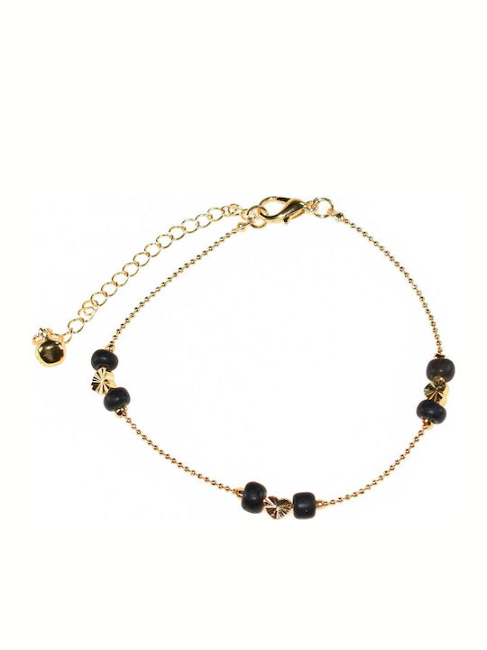 Bizoutaki Gold Plated Brass Anklet from Brass 20cm BZ BR 00203