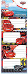 Diakakis Notebook Labels Cars 20pcs