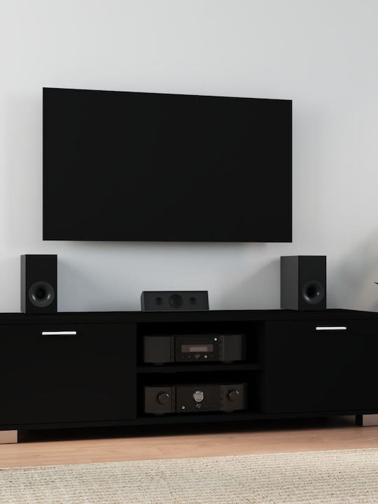 TV-Ständer Schwarz M140xT40,5xH35cm