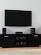 TV-Ständer Schwarz M140xT40,5xH35cm