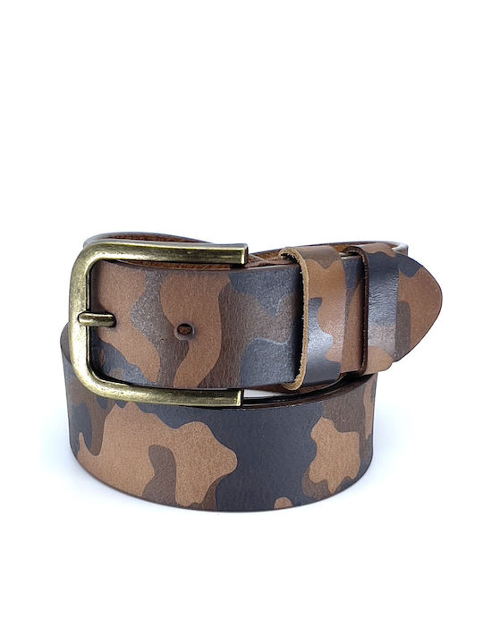 Φαρδιά Ανδρική Ζώνη Δερμάτινη Πολύχρωμη