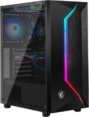 Vengeance Vampire-V3 Desktop PC Ryzen 5-4500 16GB DDR4 512GB SSD Radeon RX 6400 Kein Betriebssystem
