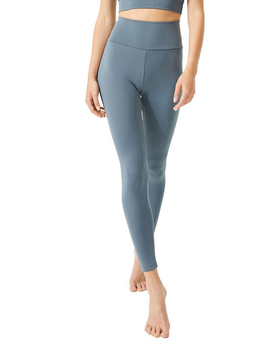 CottonHill Women's Long Training Legging High Waisted Gray