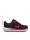 Assert 10 Kids Sports Shoes Running with Hoop & Loop Closure Black