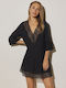 Ysabel Mora Women's Mini Dress Beachwear Black