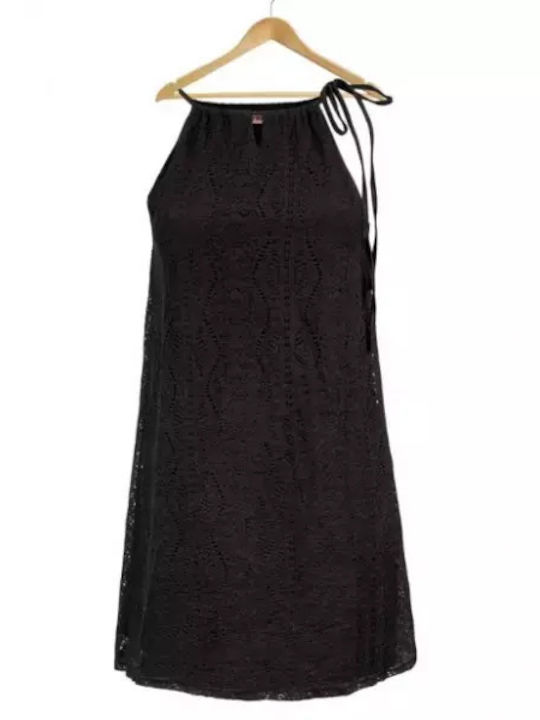 Catwalk Καλοκαιρινό Mini Φόρεμα Μαύρο