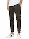 Trousers Chino Elastic in Slim Fit Khaki