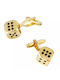 Cufflinks of Steel Gold