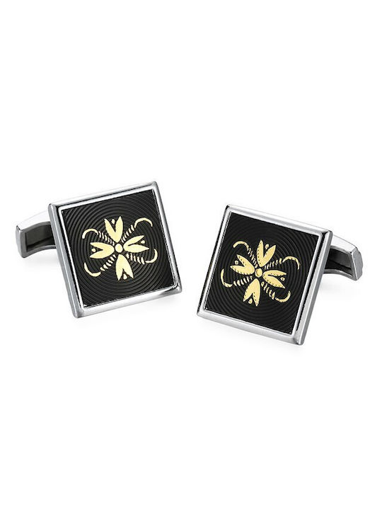 Cufflinks of Steel Silver