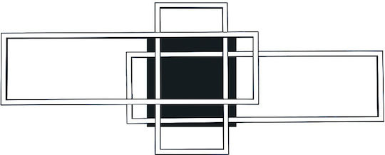 Horoz Electric Deckenleuchte Schwarz mit Integrierter LED