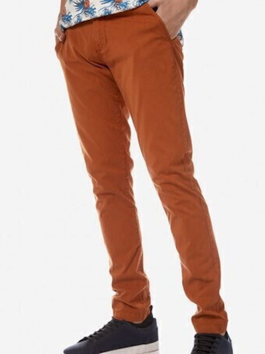 Brokers Jeans Trousers Chino in Slim Fit Orange
