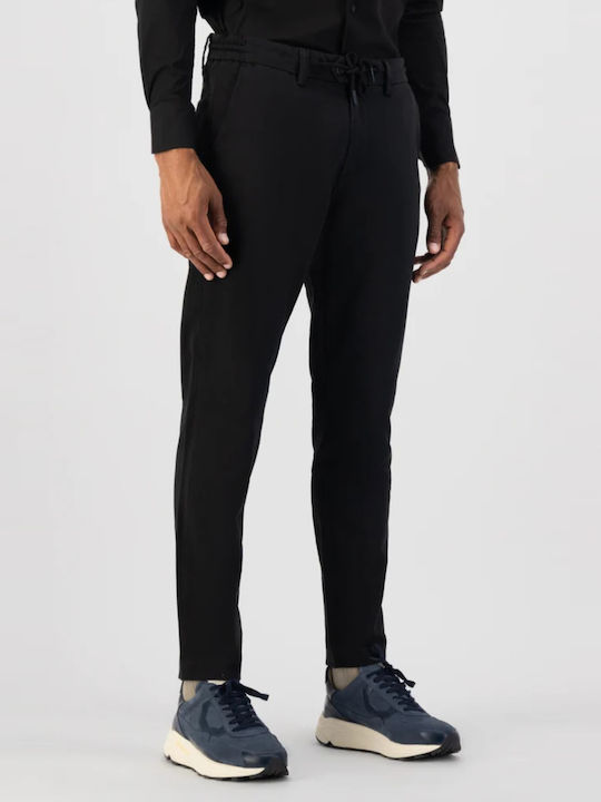 Dstrezzed Trousers Chino in Tapered Line Black