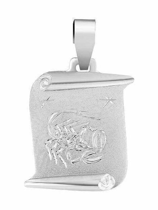 Eforo Zodiac Sign Scorpio from White gold 14K