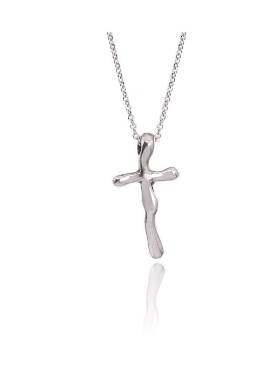 Paraxenies Men's Cross from Silver with Chain