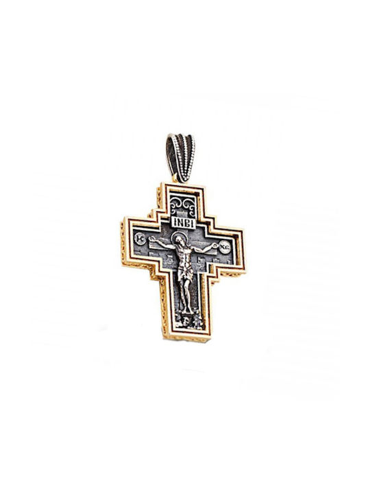 Dimitrios Exclusive Men's Cross from Gold Plated Silver