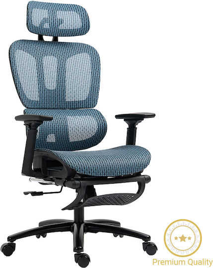 Pakketo Verdant Reclining Office Chair with Adjustable Arms Blue 256-000002